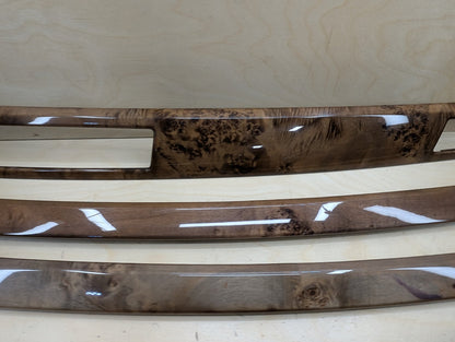 07-13 OEM BMW E99 335 Wood Burr Walnut Interior Trim Dash Panels Console SET