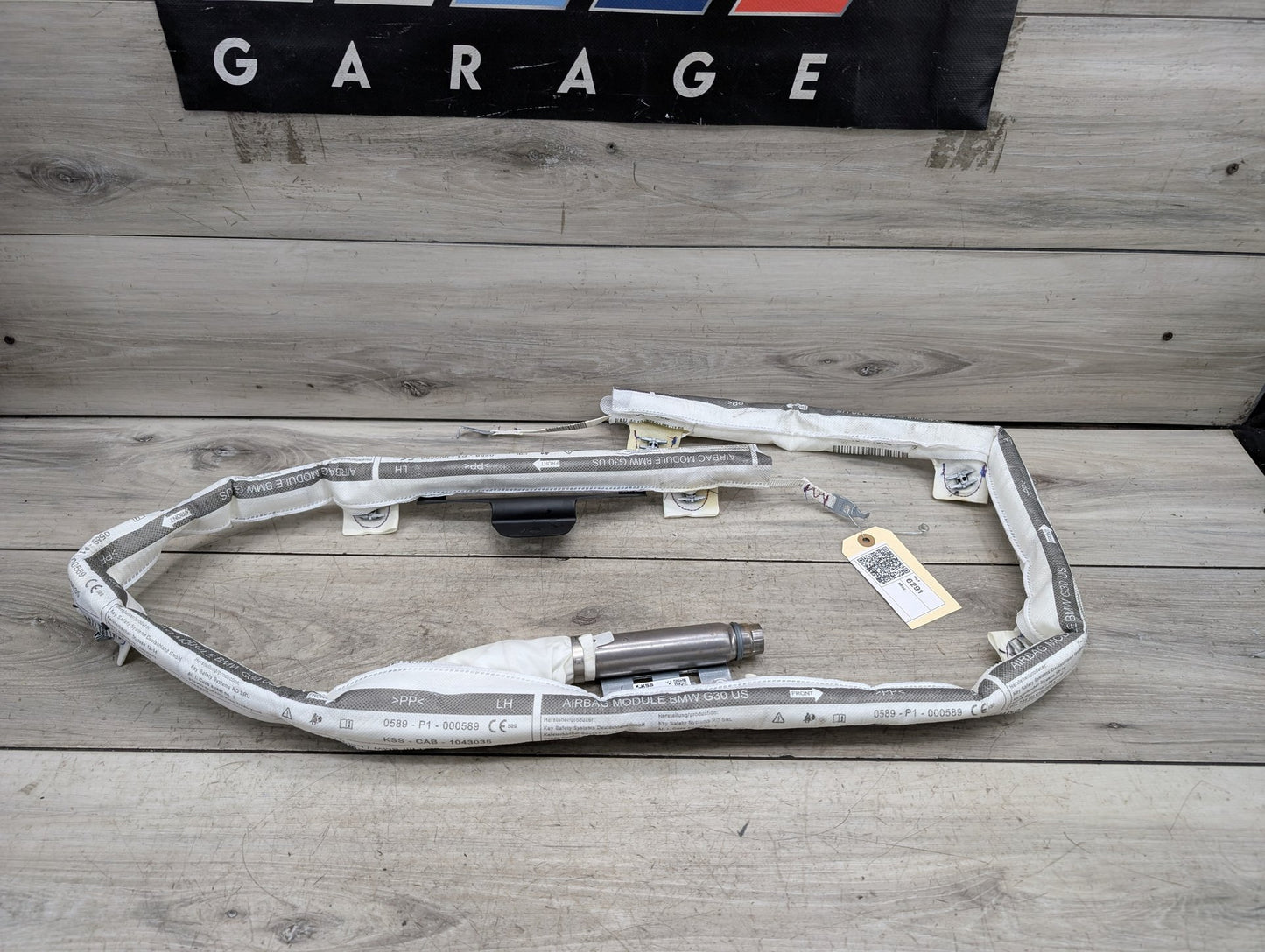 OEM BMW F90 M5 G30 530 540 M550 Left Driver Top Roof Head Air Bag Airbag Curtain