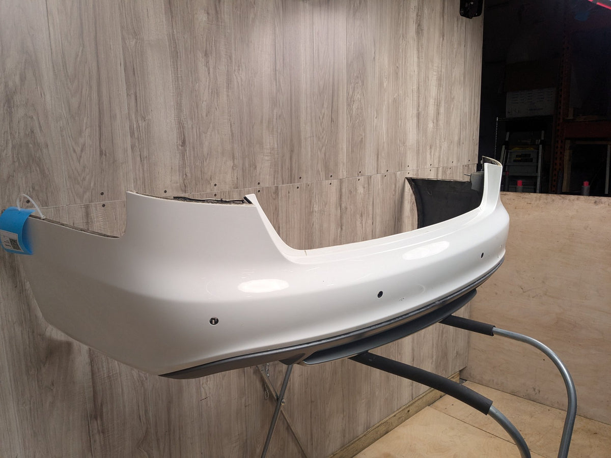 2009-2012 Audi S4 B8 Rear Bumper Cover White T9/ Y9C