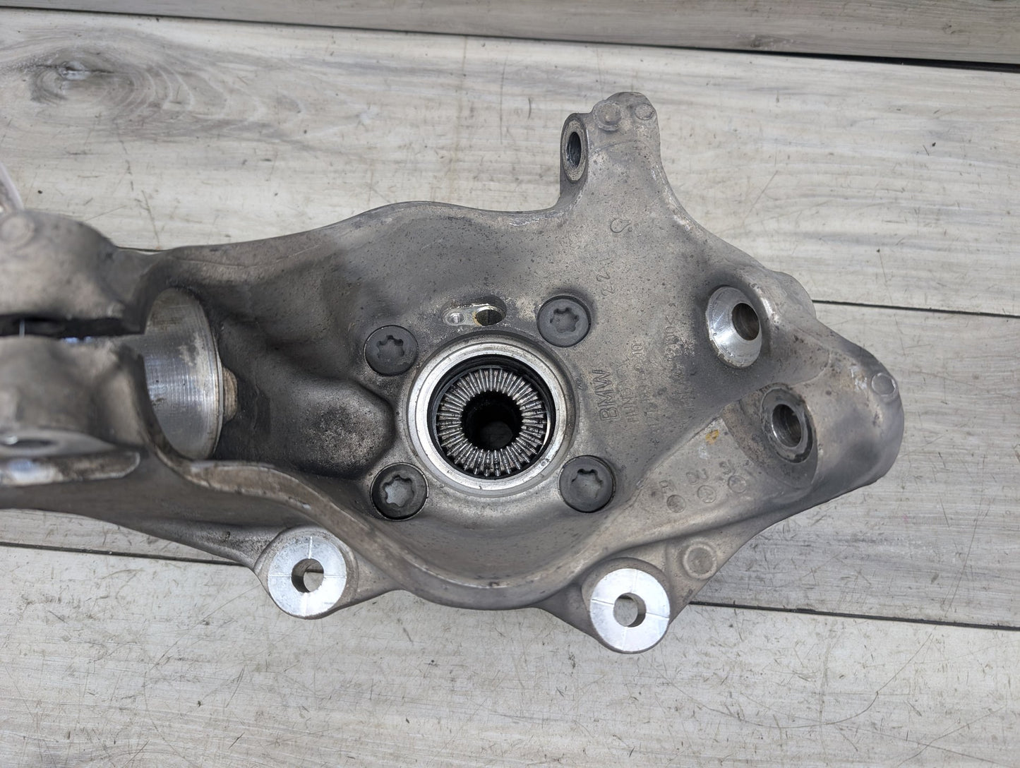 2014-2019 BMW F34 3 Series Front Left Driver Spindle Hub Carrier Knuckle OEM