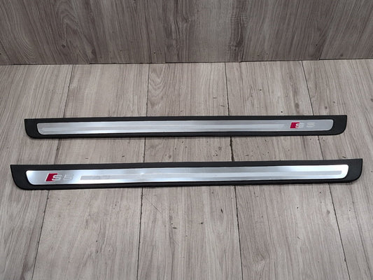 2008 - 2017 Audi S5 8T Front Left Right Scuff Plate Door Sill SET 8T0853373
