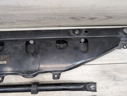 09-15 OEM BMW F01 F02 Front Upper Radiator Core Support Reinforcement Bar Bracket SET