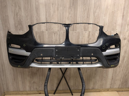 18-21 OEM BMW G01 X3 30 BASIS Front Bumper Cover w/ Grilles Black 668