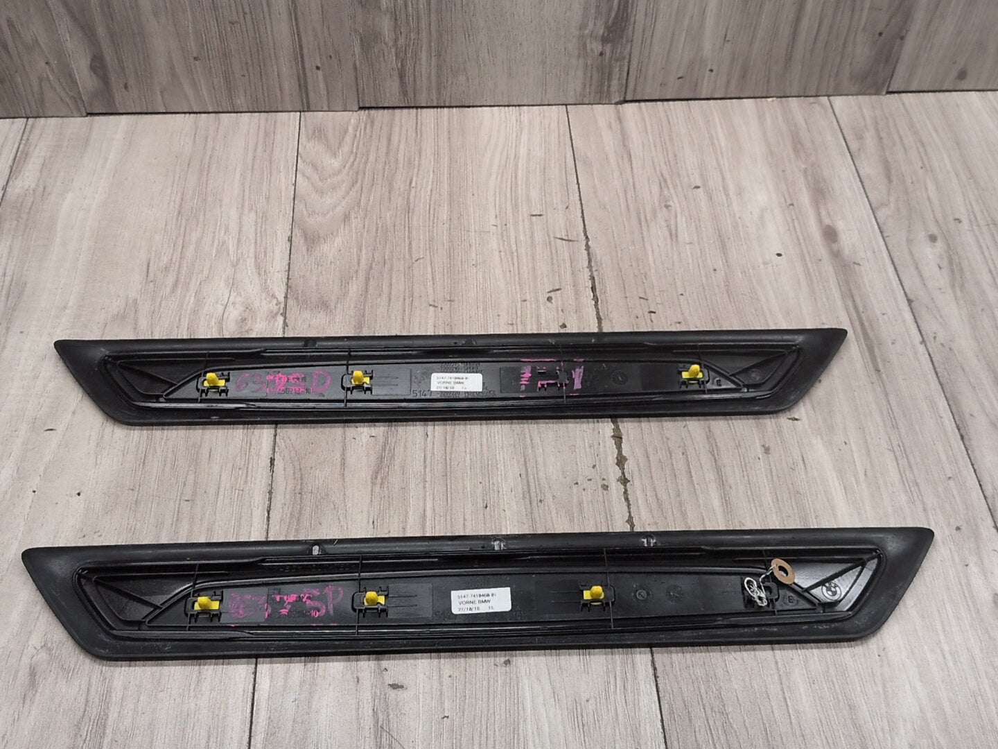 2014 - 2020 BMW 440i F36 Front Left Right Scuff Plate Door Sill SET 7410460 B58B30M0