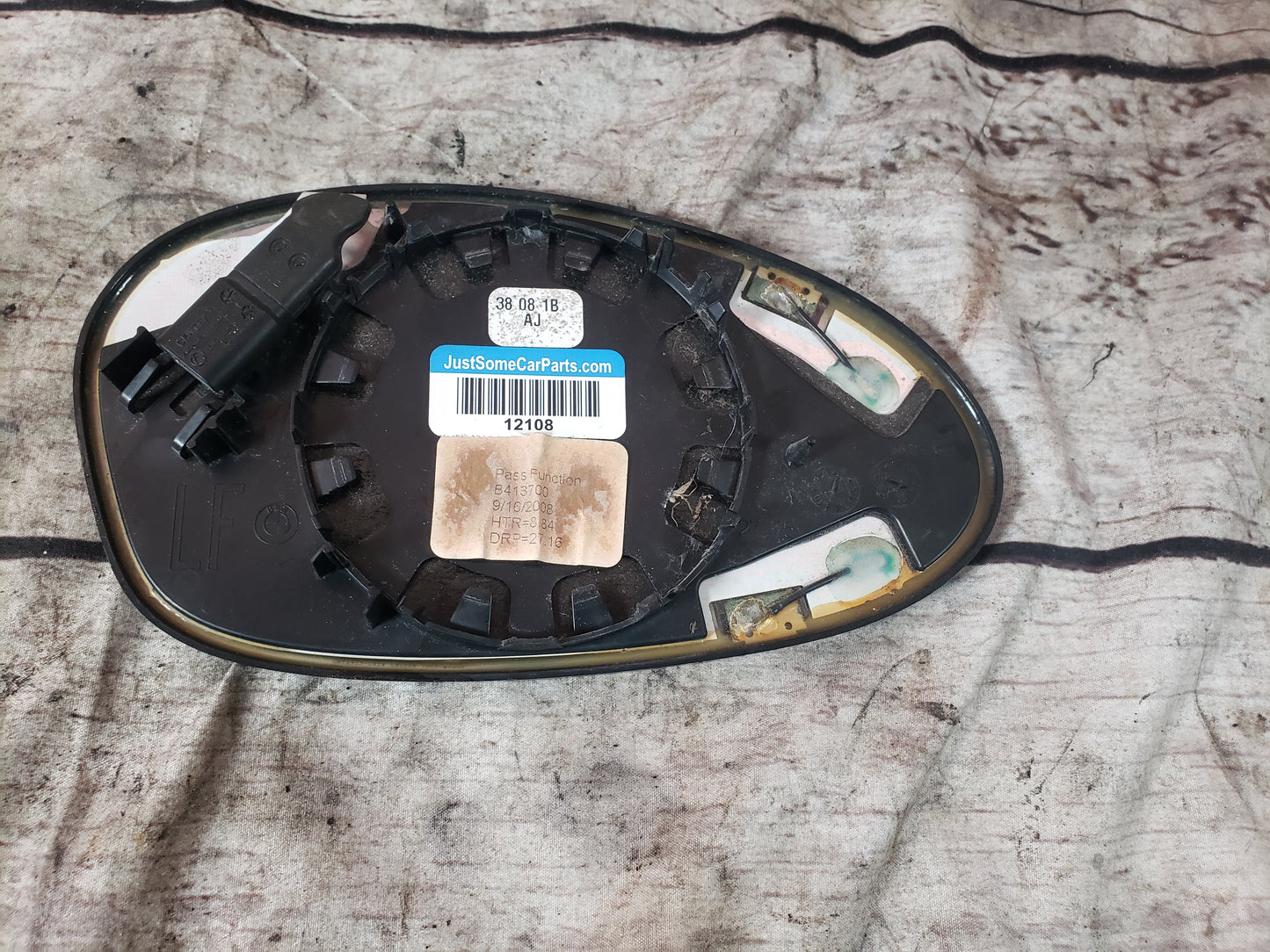 BMW 07-10 E92 335xi Driver Side Mirror Glass Heated Auto Pre LCI