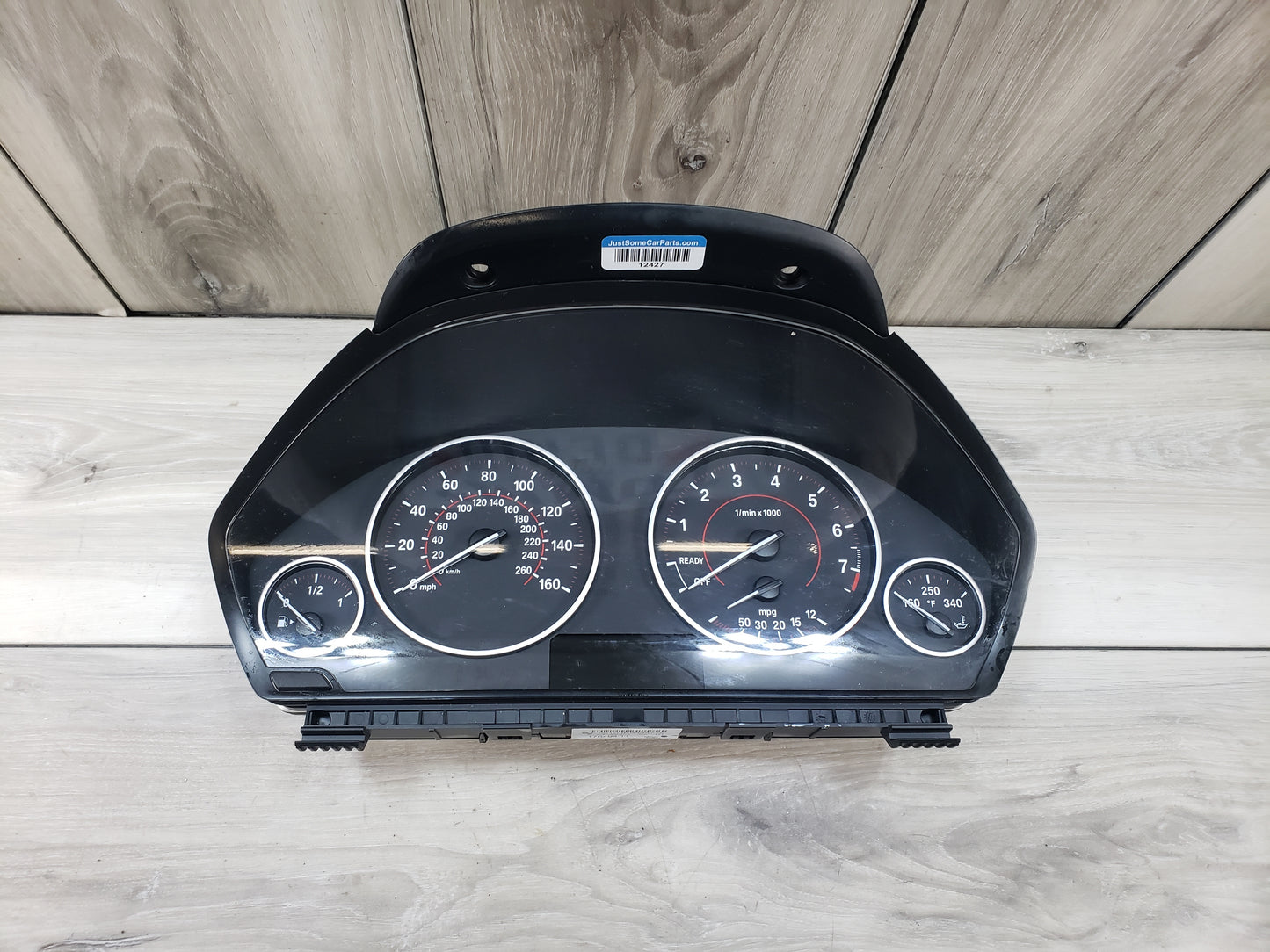 BMW 14-17 F32 435i Speedometer MPH Speedo Sport Red Line Pre LCI