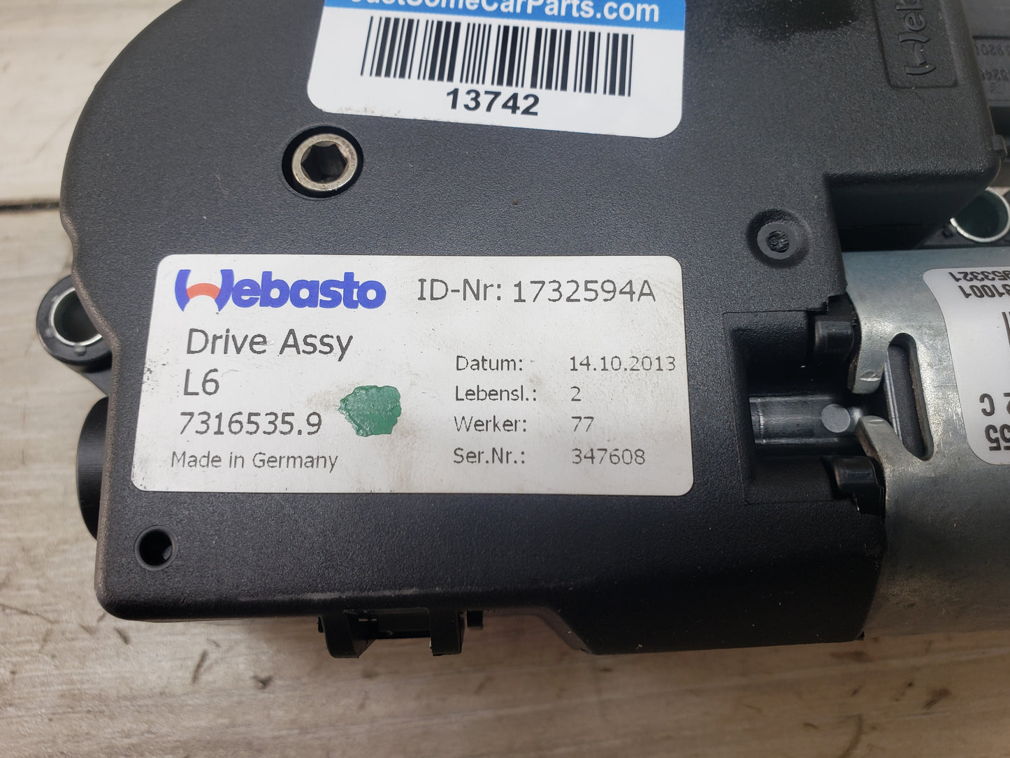 OEM BMW F06 F82 F80 F13 F01 F10 M2 M3 M4 M6 Upper Sunroof Moon Roof Motor Unit