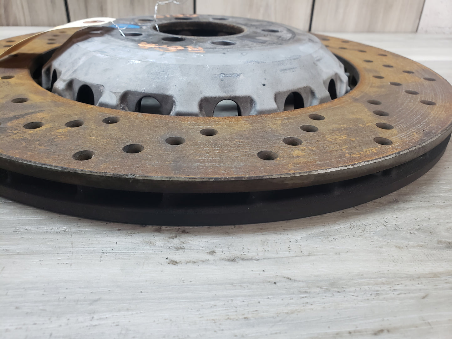 BMW 11-13 F10 M5 Rear Left Right Brake Disc Rotors Pair Set (2) Pre LCI