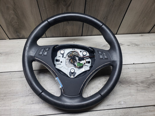 BMW 11-13 E93 335i Sport Leather Steering Wheel Black MT LCI