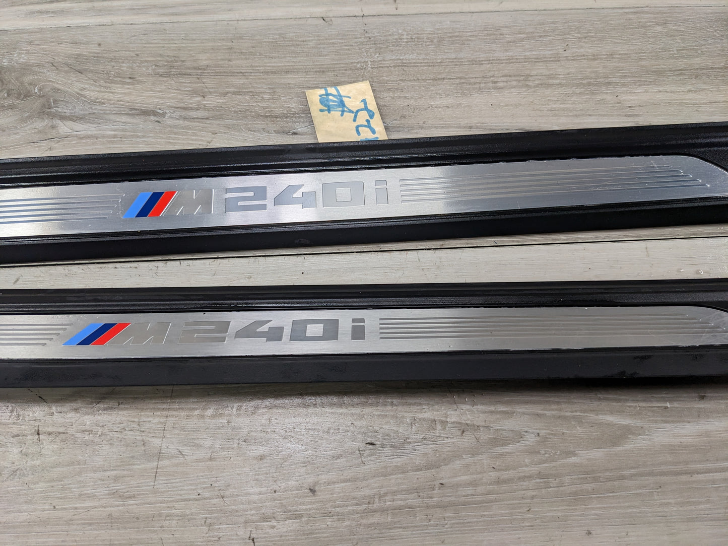 17-20 OEM BMW F22 M240 Door Sill Entrance Molding Scuff Plate Trim SET M SPORT