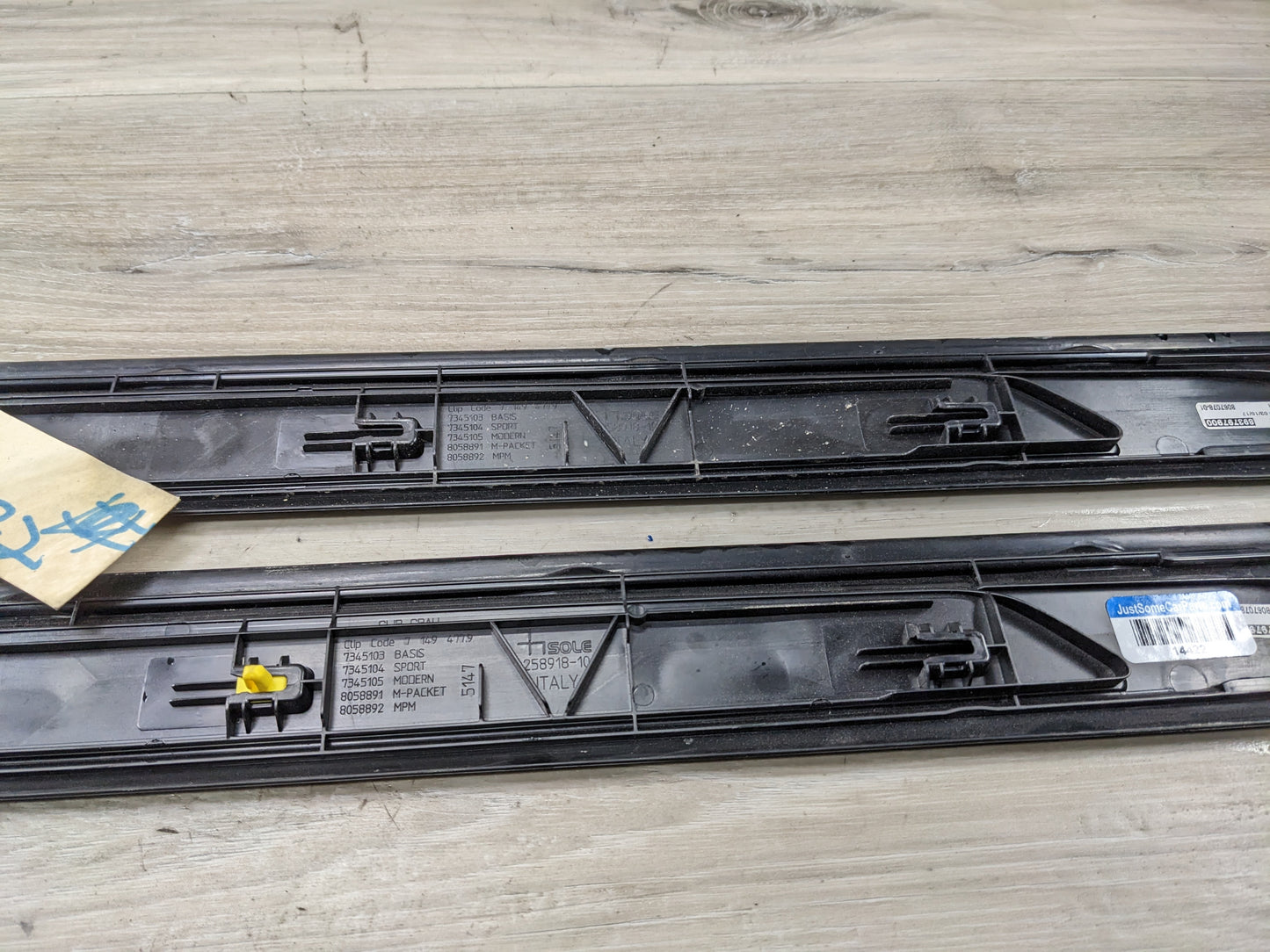 17-20 OEM BMW F22 M240 Door Sill Entrance Molding Scuff Plate Trim SET M SPORT