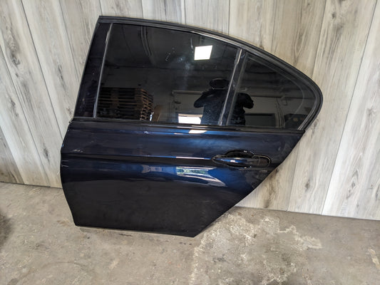 BMW F30 F80 Rear Left Driver Side Door Azurit Metallic Black