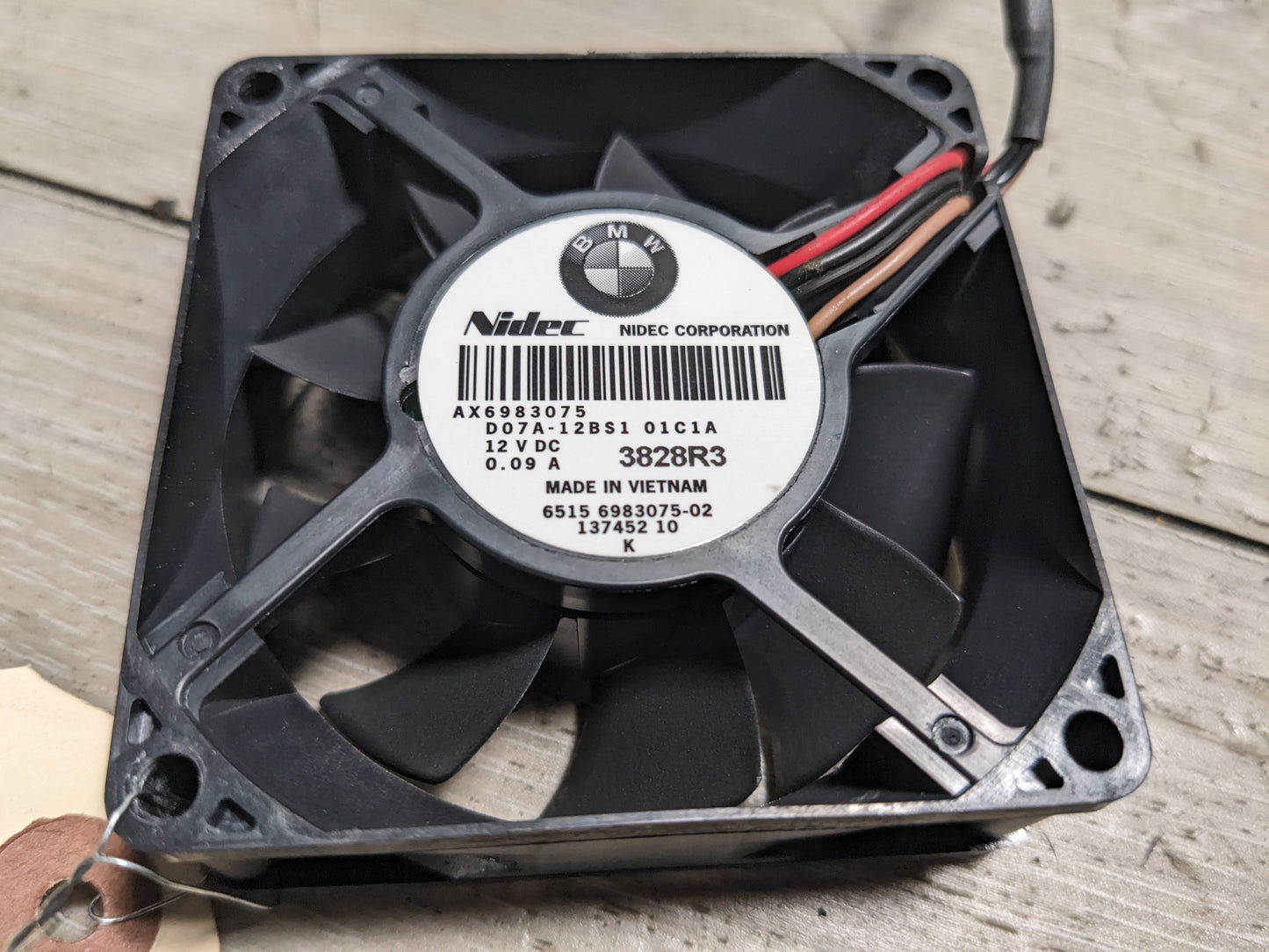 07-19 OEM BMW E90 E92 F10 G30 F12 F01 F02 G12 750 Amplifier Cooling Fan Motor