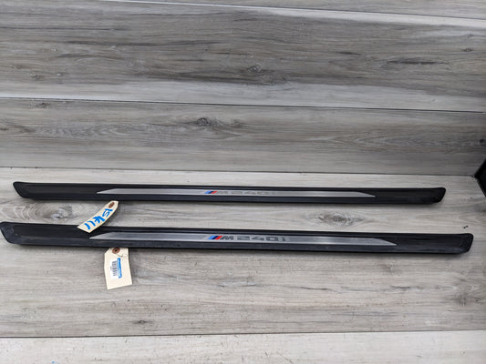 17-20 OEM BMW F22 M240 Door Sill Entrance Molding Scuff Plate Trim SET M SPORT