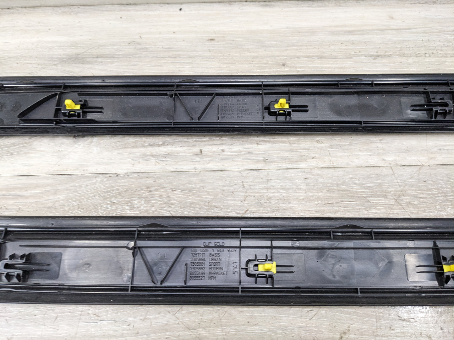 14-16 OEM BMW F22 M235 Pair Front Door Sills M SPORT Scuff Plate Trim SET