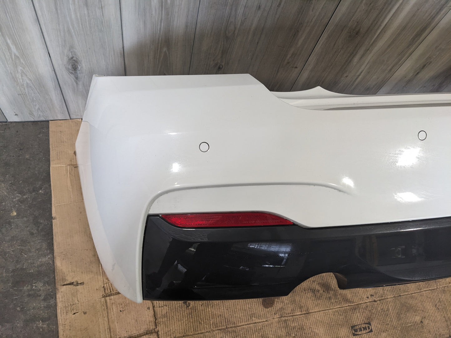 12-19 OEM BMW F22 F23 Rear M SPORT Bumper Cover PDC Complete White