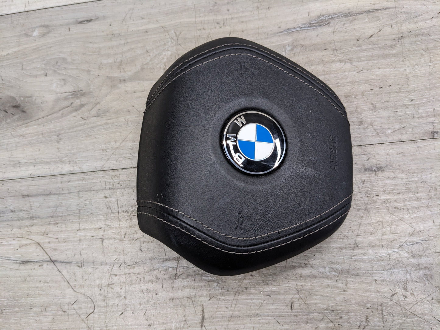 OEM BMW G12 G14 G16 Front Driver Black Leather Steering Wheel Airbag Air Bag