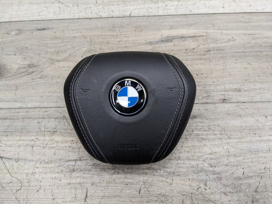 OEM BMW G12 G14 G16 Front Driver Black Leather Steering Wheel Airbag Air Bag