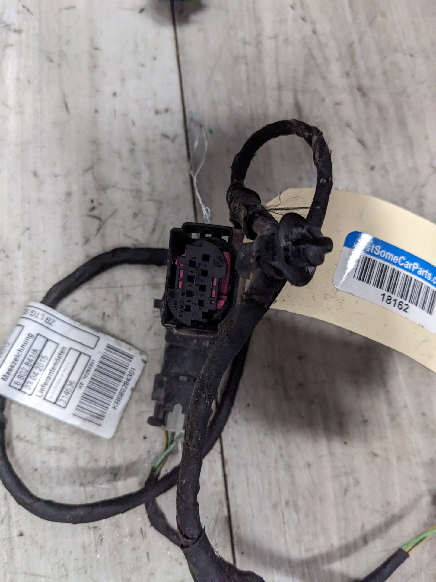 16-19 OEM BMW G11 G12 740 750 Rear Bumper Parking Harness PDC Sensors Grau