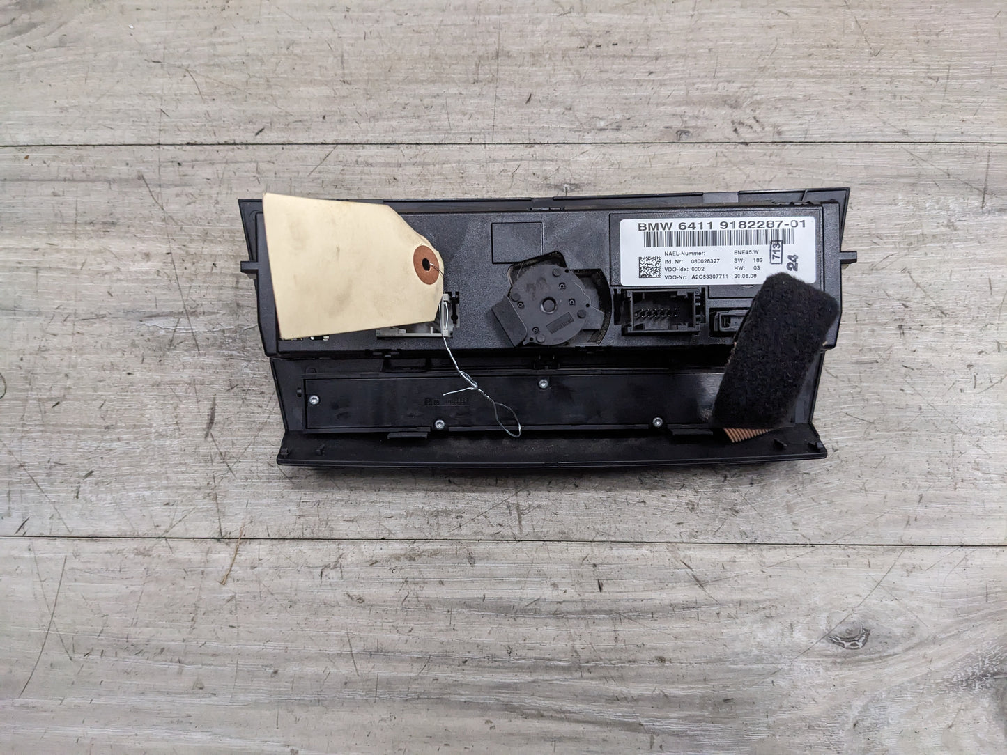 06-11 OEM BMW E90 E92 E93 M3 AC A/C Heater Climate Control Switch Panel Trim