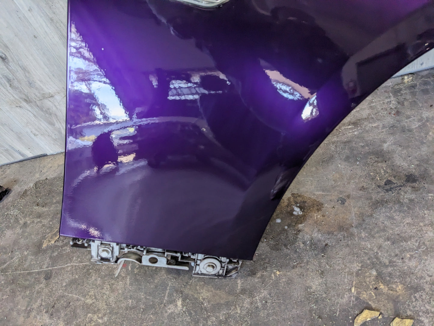 07-13 OEM BMW E92 E93 335is Right Passenger Side Fender Panel Purple WRAPPED!