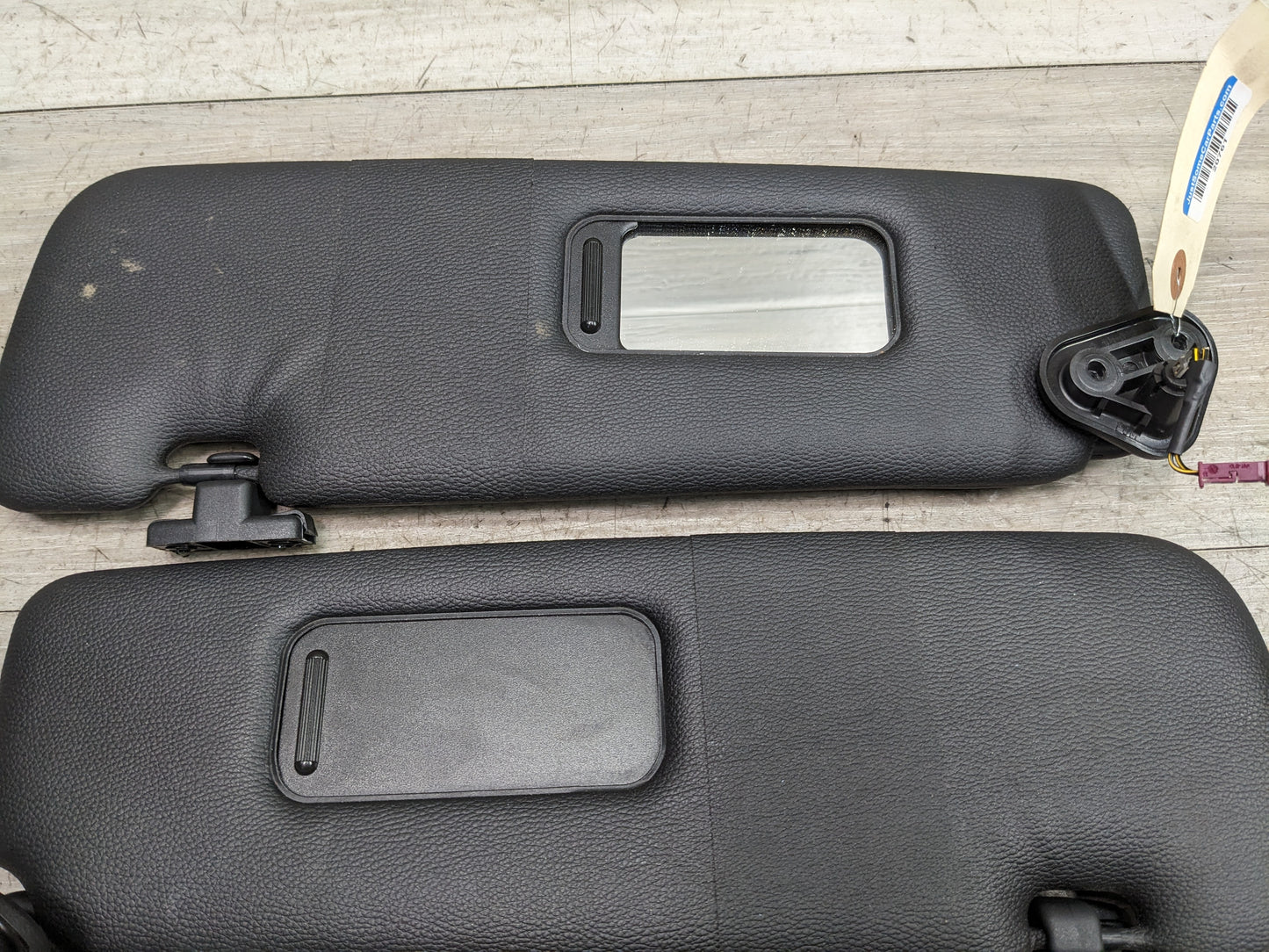 07-13 OEM BMW E88 E93 128 328 335 M3 Convertible Sun Visor Black Pair SET